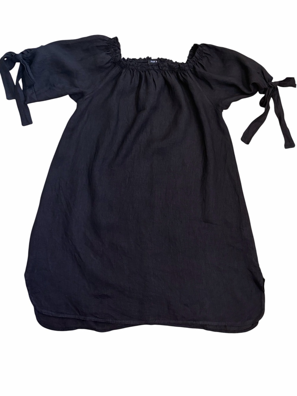 RAW MODA APPAREL made in Italy 100% linen black medium